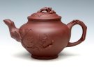 紫砂壶图片：松鼠葡萄（紫泥）大600ML   中400ML  小300ML - 宜兴紫砂壶网
