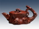 紫砂壶图片：矮梅桩壶 - 宜兴紫砂壶网