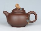 紫砂壶图片：佛手 容量：250cc 泥料：紫泥 - 宜兴紫砂壶网