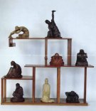 紫砂壶图片：座八怪雕塑系列 - 宜兴紫砂壶网