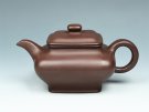 紫砂壶图片：四方虚扁壶 - 宜兴紫砂壶网