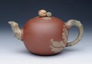 紫砂壶图片：寿桃 清水泥五色土 - 宜兴紫砂壶网