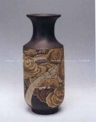 紫砂壶图片：云龙瓶 - 宜兴紫砂壶网