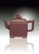 紫砂壶图片：钻狮壶 - 宜兴紫砂壶网