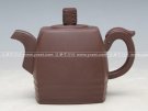紫砂壶图片：四方青玉 紫泥 - 宜兴紫砂壶网