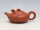 紫砂壶图片：扁鱼化龙 原矿朱泥... - 宜兴紫砂壶网
