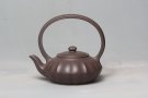 紫砂壶图片：菱花提梁 - 宜兴紫砂壶网