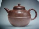 紫砂壶图片：腰线圆壶 - 宜兴紫砂壶网