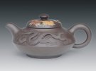 紫砂壶图片：堆龙合欢 - 宜兴紫砂壶网