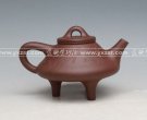 紫砂壶图片：三足石瓢 - 宜兴紫砂壶网
