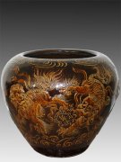 紫砂壶图片：双狮喜球 - 宜兴紫砂壶网