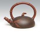 紫砂壶图片：半月提梁 拷贝 - 宜兴紫砂壶网