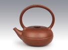 紫砂壶图片：圆珠提梁... - 宜兴紫砂壶网