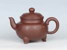 紫砂壶图片：大彬如意   泥料：老紫泥 - 宜兴紫砂壶网