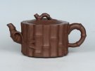 紫砂壶图片：石榴竹   泥料：老紫泥 - 宜兴紫砂壶网