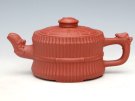 紫砂壶图片：龙头一捆竹（清水泥）500ML大  350ML小 - 宜兴紫砂壶网