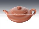 紫砂壶图片：虚扁 200cc 清水泥 - 宜兴紫砂壶网