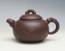 紫砂壶图片：三脚竹韵 - 宜兴紫砂壶网