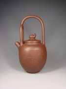 紫砂壶图片：元宝提梁 - 宜兴紫砂壶网