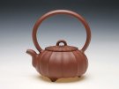 紫砂壶图片： 菱花提梁 200... - 宜兴紫砂壶网