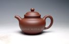 紫砂壶图片：全手工《掇只》 泥料：原矿底糟青  容量：380cc  成型：全手工制作 - 宜兴紫砂壶网