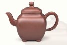 紫砂壶图片：四足方壶 - 宜兴紫砂壶网