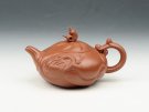 紫砂壶图片：扁鱼化龙 220cc - 宜兴紫砂壶网