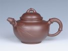 紫砂壶图片：潘壶竹节 - 宜兴紫砂壶网