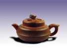 紫砂壶图片：鱼龙戏壶 400CC 绞泥 - 宜兴紫砂壶网