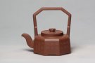 紫砂壶图片：八方提梁 - 宜兴紫砂壶网