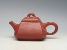 紫砂壶图片：四方抽角石瓢（全手工） - 宜兴紫砂壶网